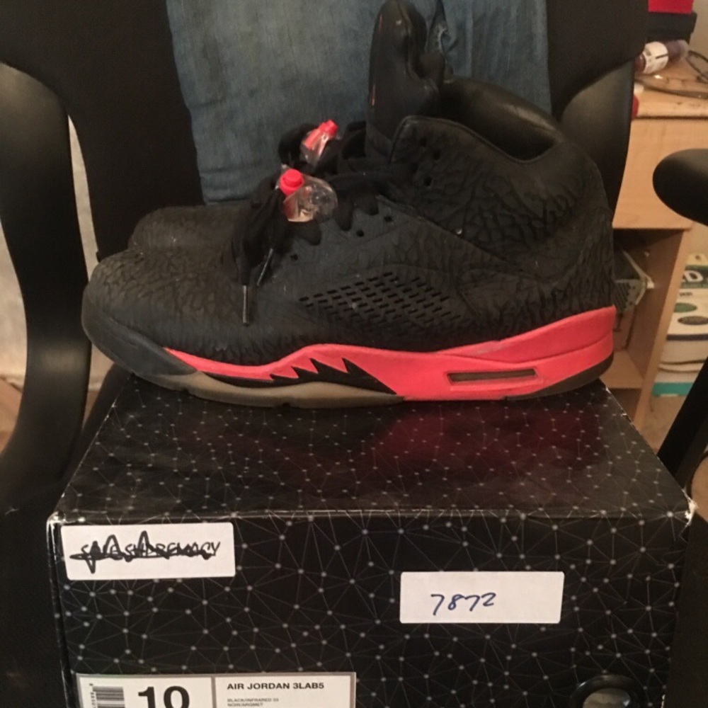Jordan retro 5s 3lab5s - Picture 2 of 3